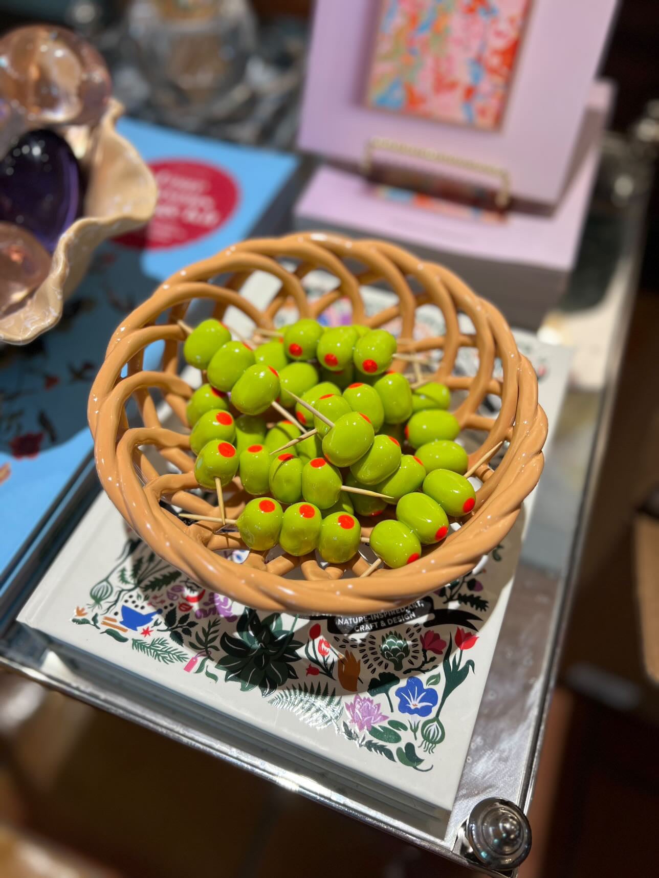 CERAMIC PIMENTO OLIVES - SET OF THREE - House of Savage