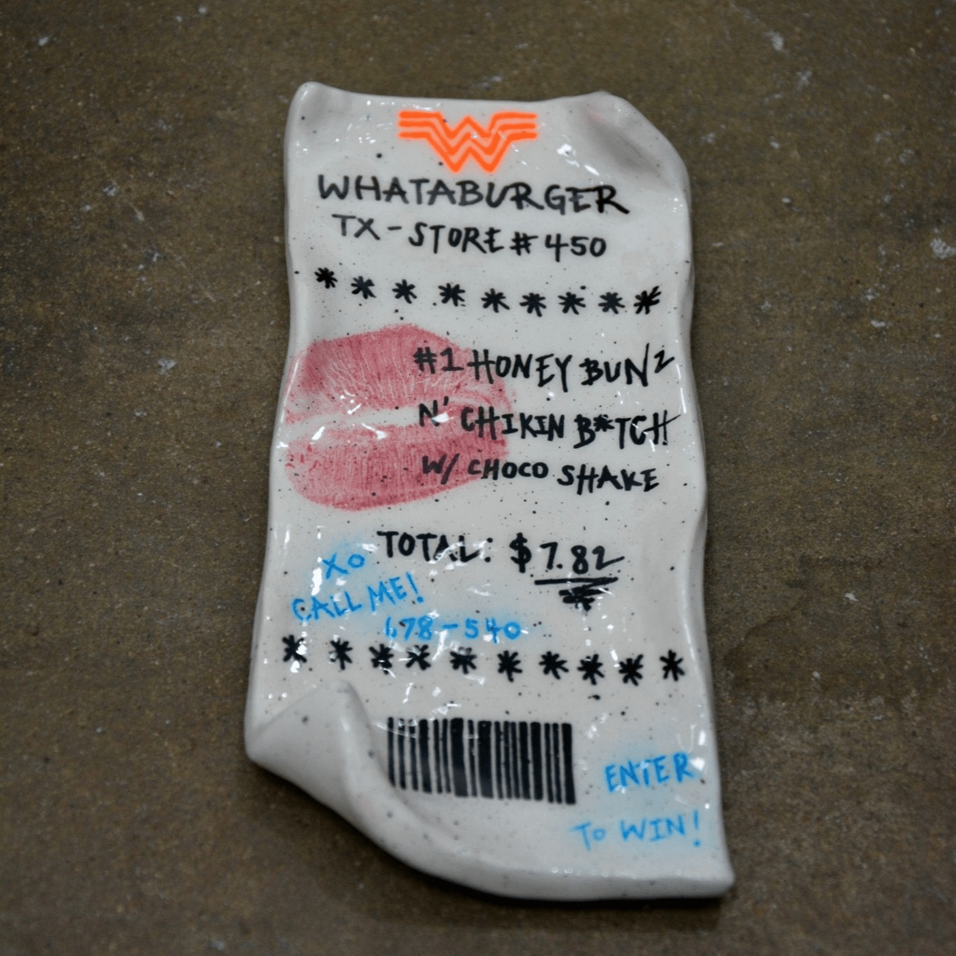 CERAMIC WHATA B “RECEIPT” - House of Savage