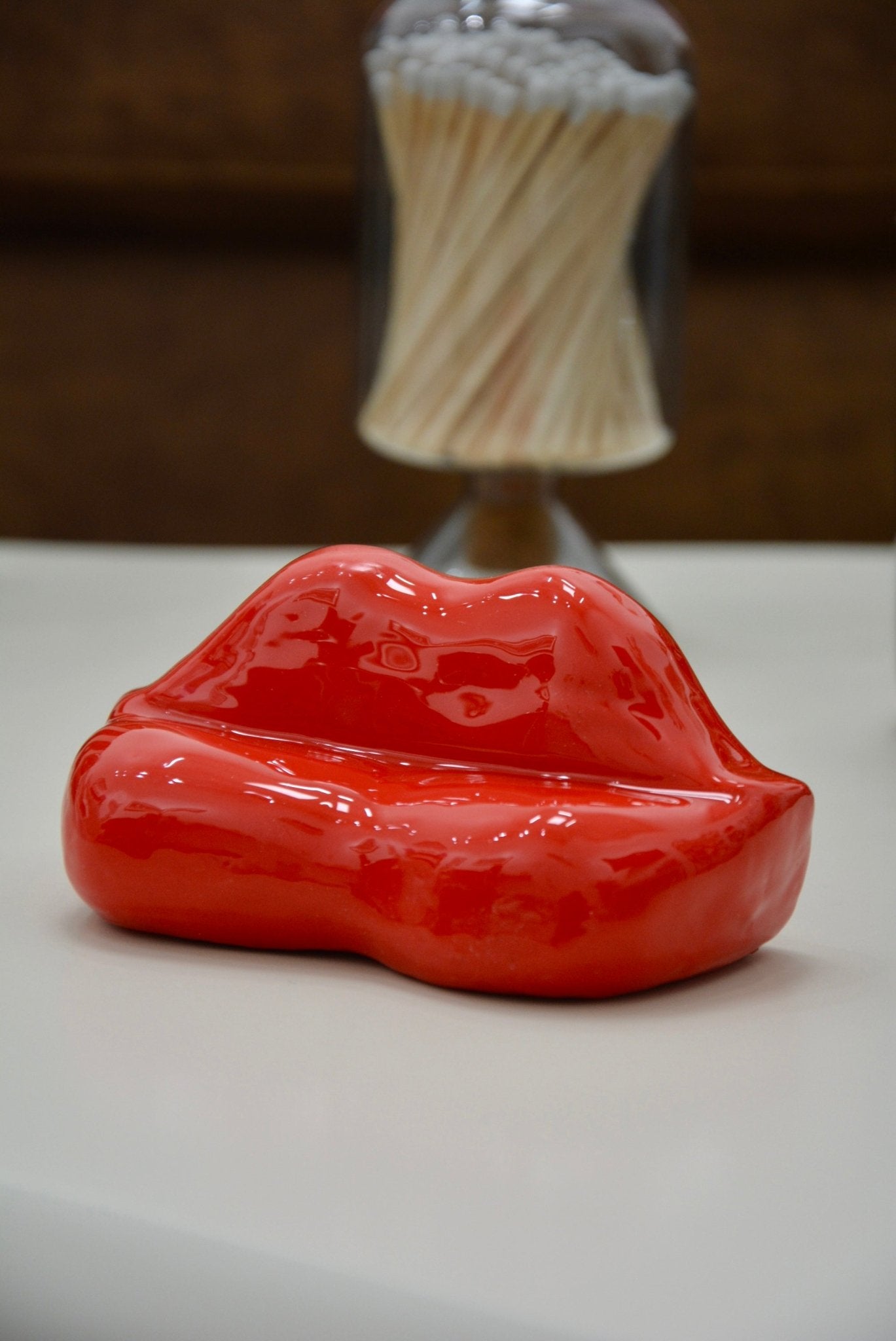 KISS MY A$$ CERAMIC LIPS SOFA - House of Savage