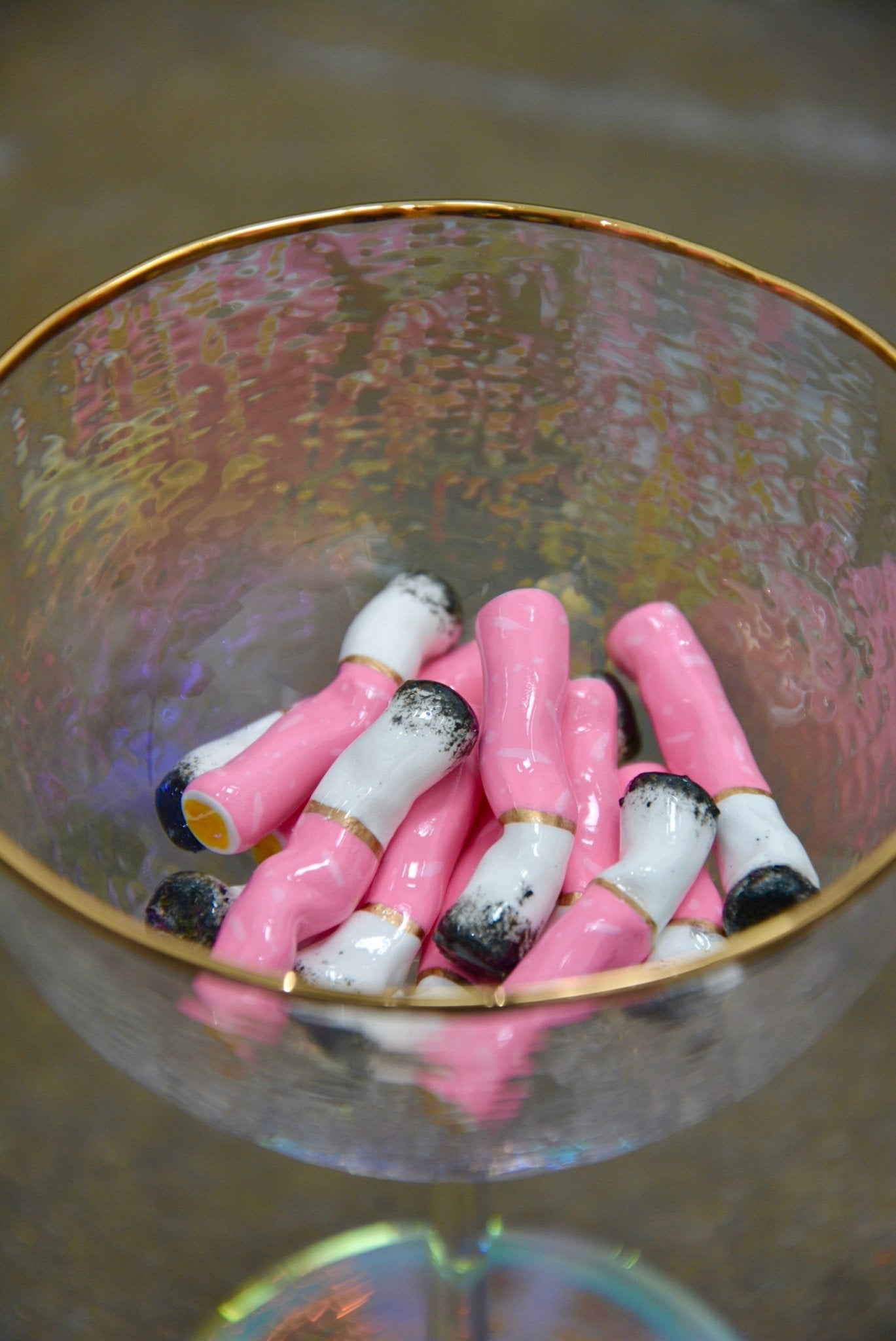 PINK CERAMIC CIGARETTES - SET OF THREE - House of Savage
