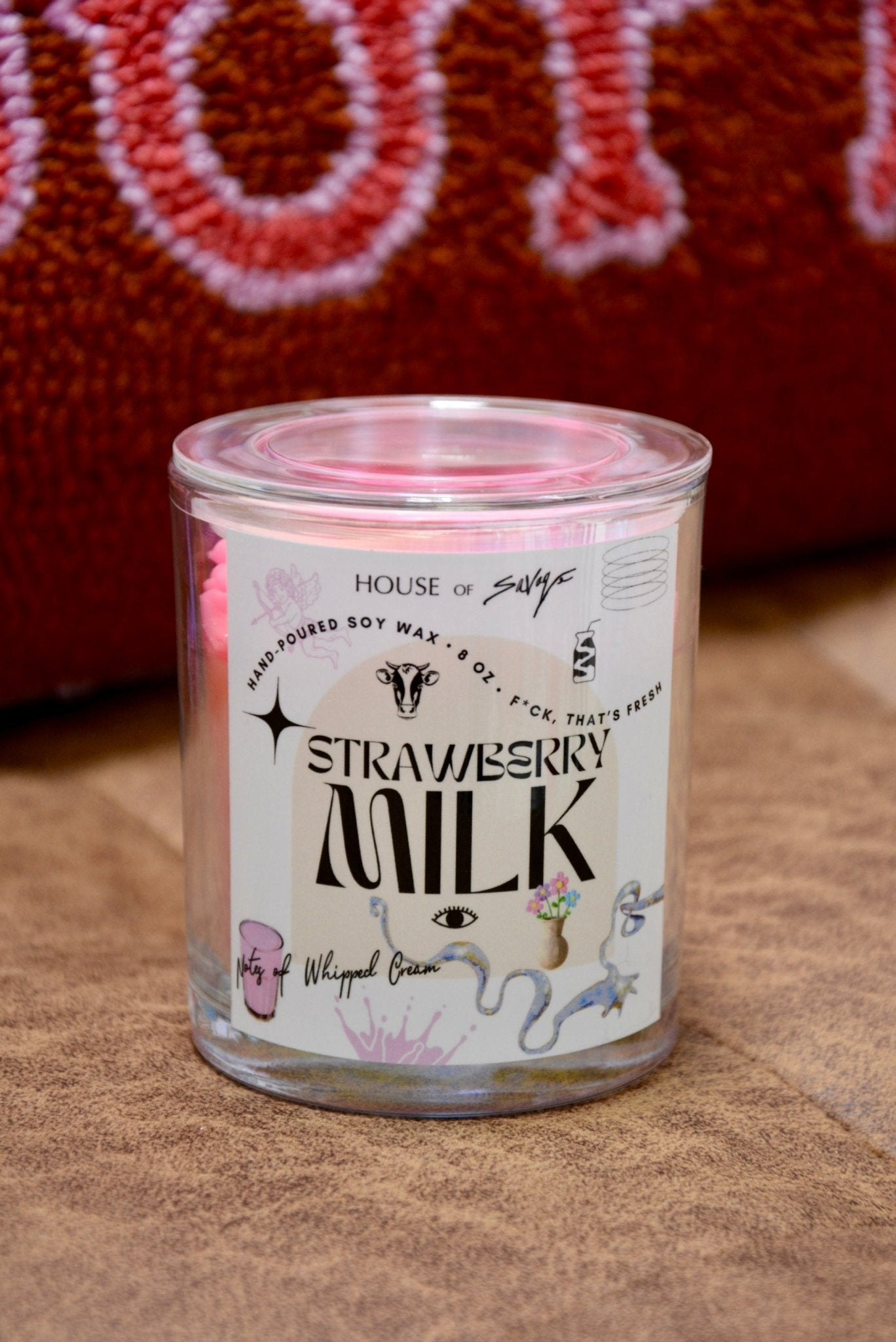 STRAWBERRY MILK CANDLE - House of Savage