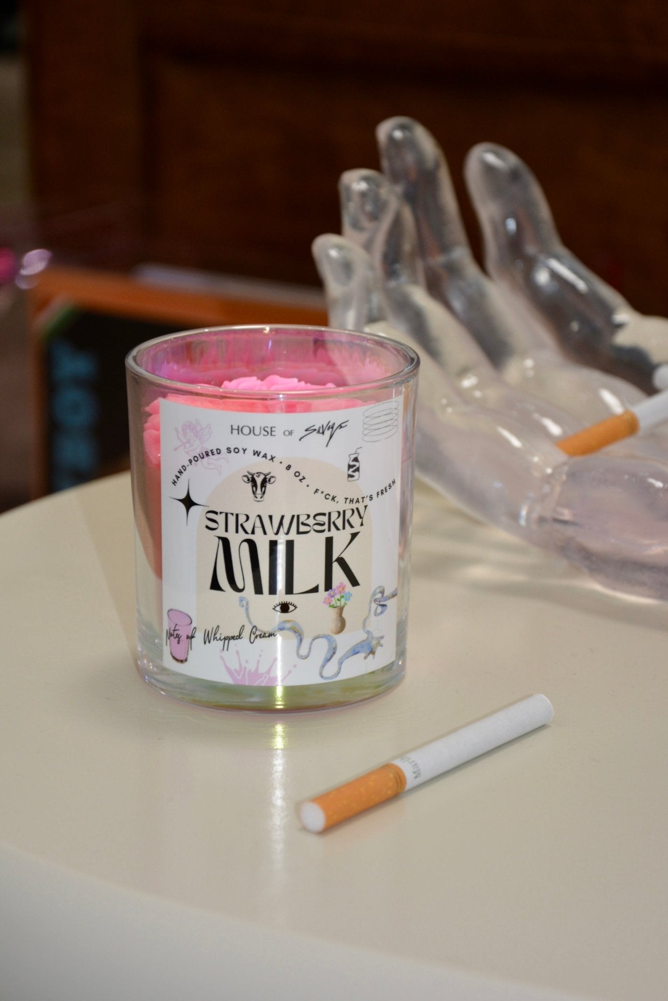 STRAWBERRY MILK CANDLE - House of Savage