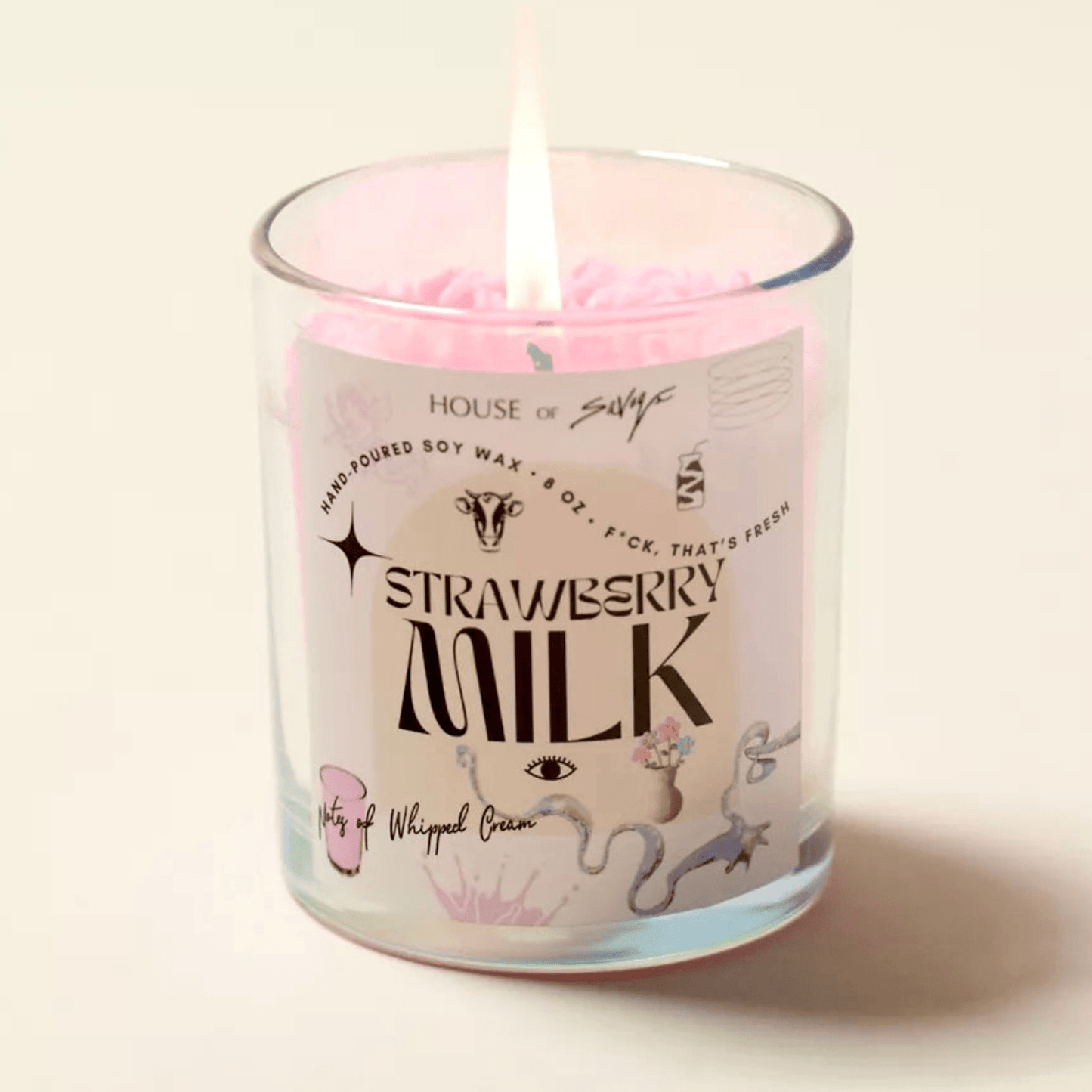 STRAWBERRY MILK CANDLE - House of Savage