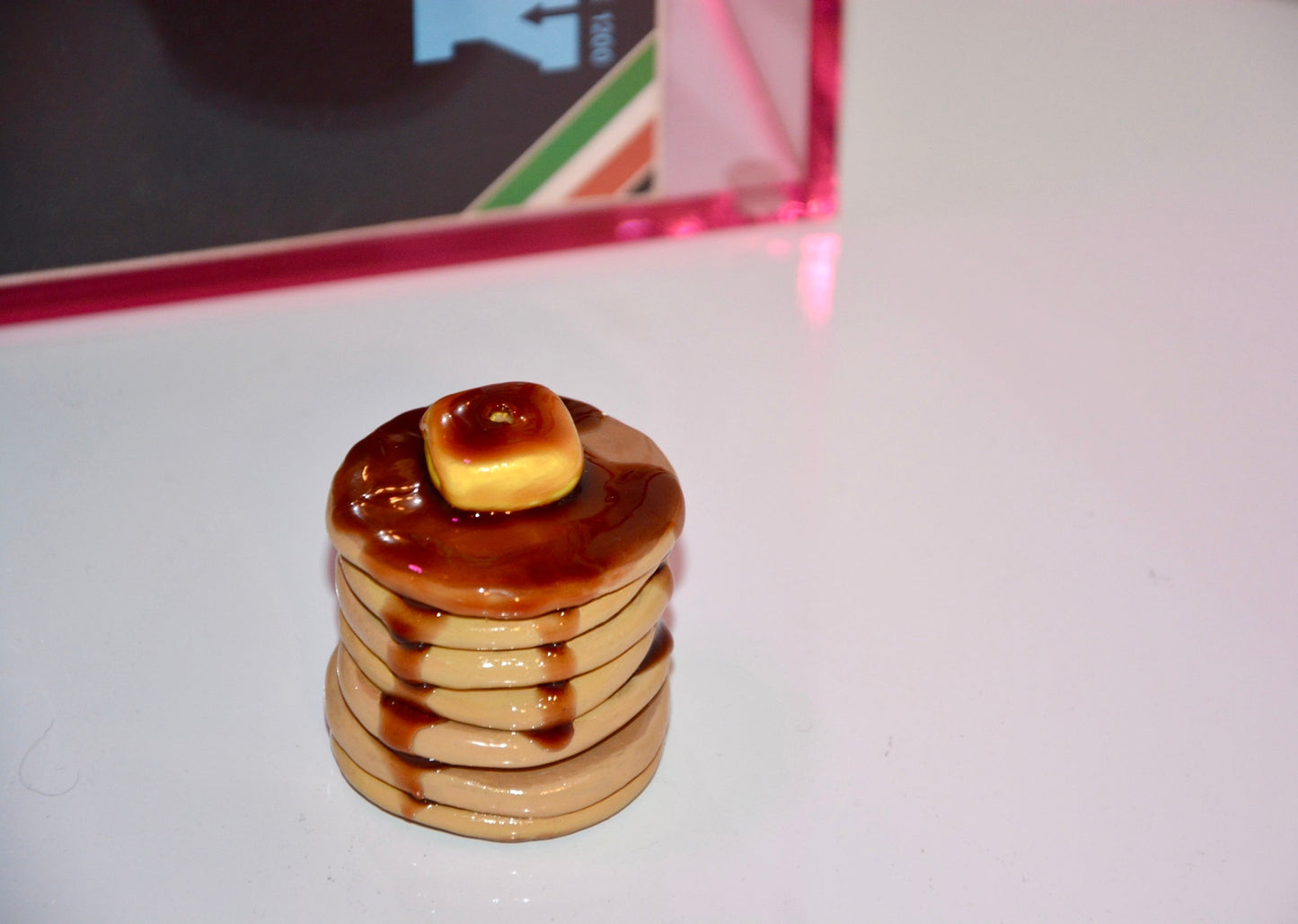 CERAMIC PANCAKE STACK INCENSE HOLDER