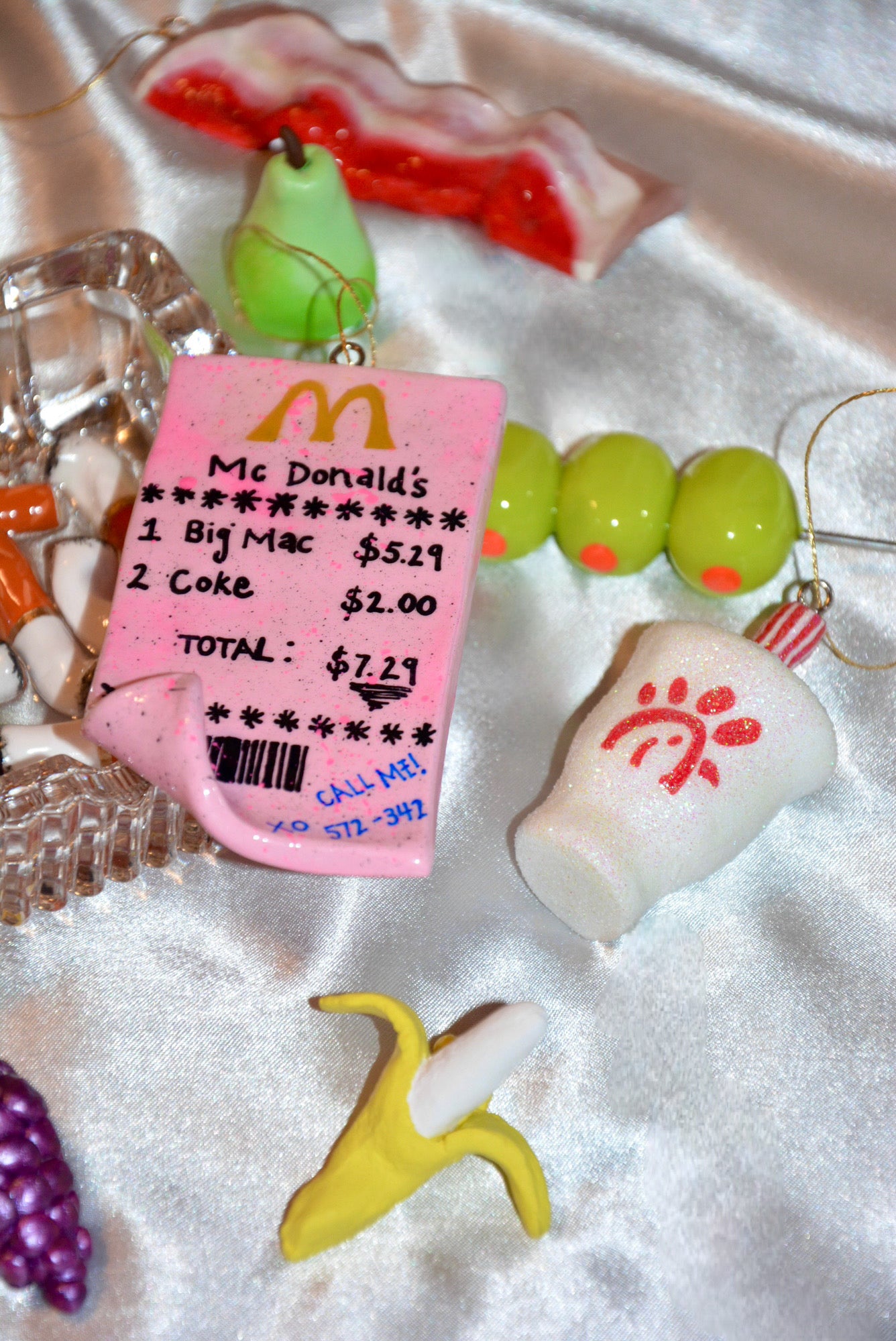 CERAMIC MICKEY D’S “RECEIPT” ORNAMENT