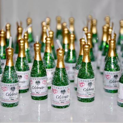 mini CHAMPAGNE CANDLES - SET OF 12