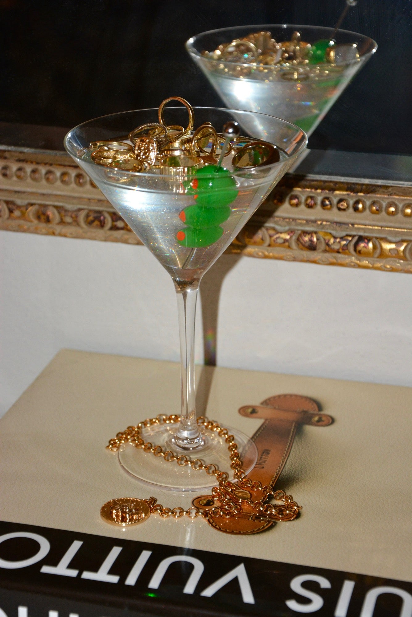 FAUX DIRTY MARTINI DECOR