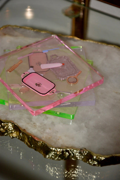 ACRYLIC TINTED DOLLHOUSE COASTER SET