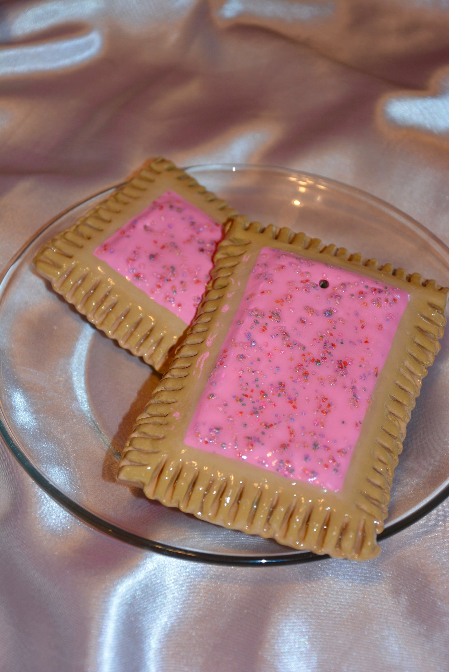 CERAMIC STRAWBERRY POP-TART INCENSE HOLDER