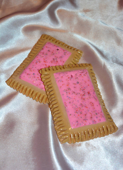 CERAMIC STRAWBERRY POP-TART INCENSE HOLDER