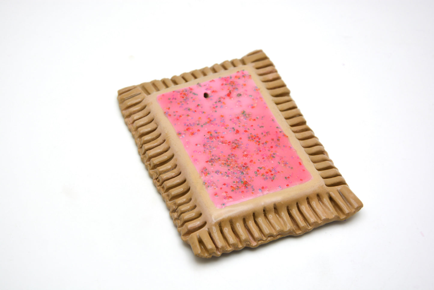 CERAMIC STRAWBERRY POP-TART INCENSE HOLDER