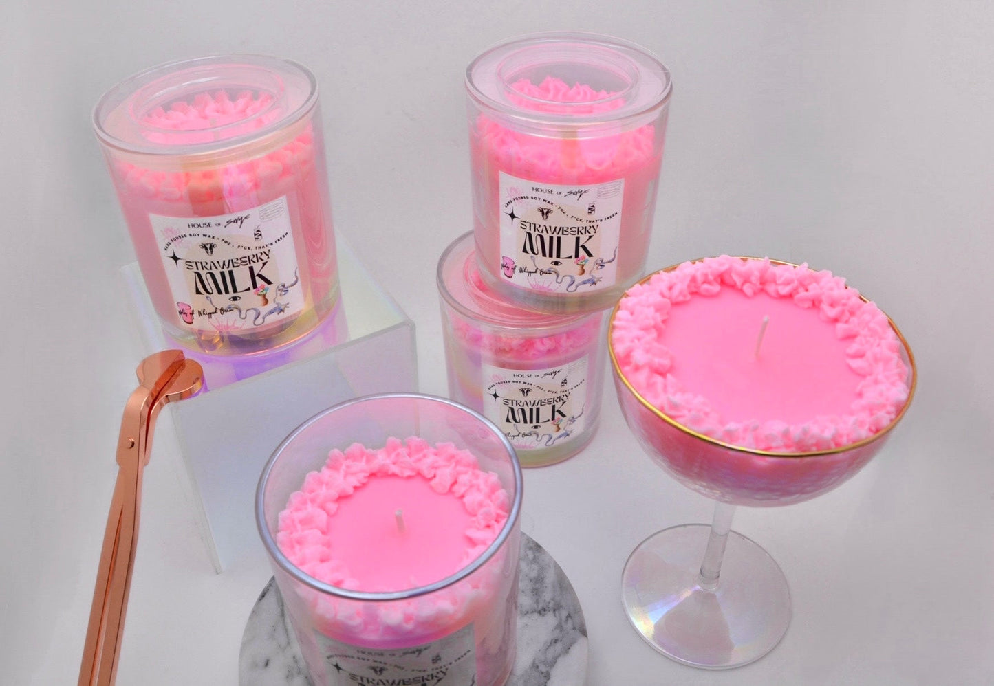 STRAWBERRY MILK COCKTAIL CANDLE