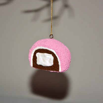 CERAMIC SNOBALL ORNAMENT