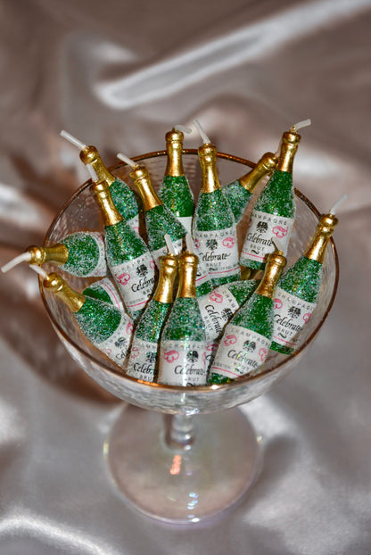 mini FIZZY CHAMPAGNE CANDLES - SET OF 12