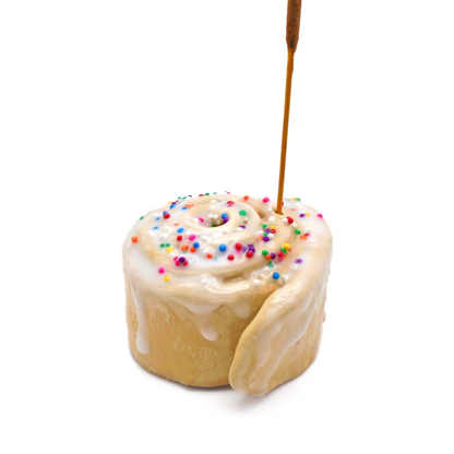 CERAMIC FUNFETTI BUN INCENSE HOLDER