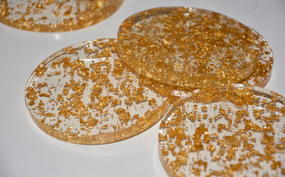 GOLD LEAF COASTER SET