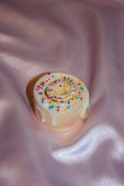 CERAMIC FUNFETTI BUN INCENSE HOLDER