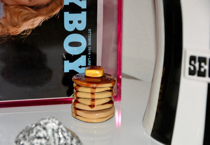 CERAMIC PANCAKE STACK INCENSE HOLDER