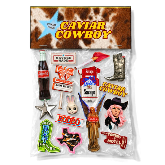 CAVIAR COWBOY STICKER PACK - House of Savage