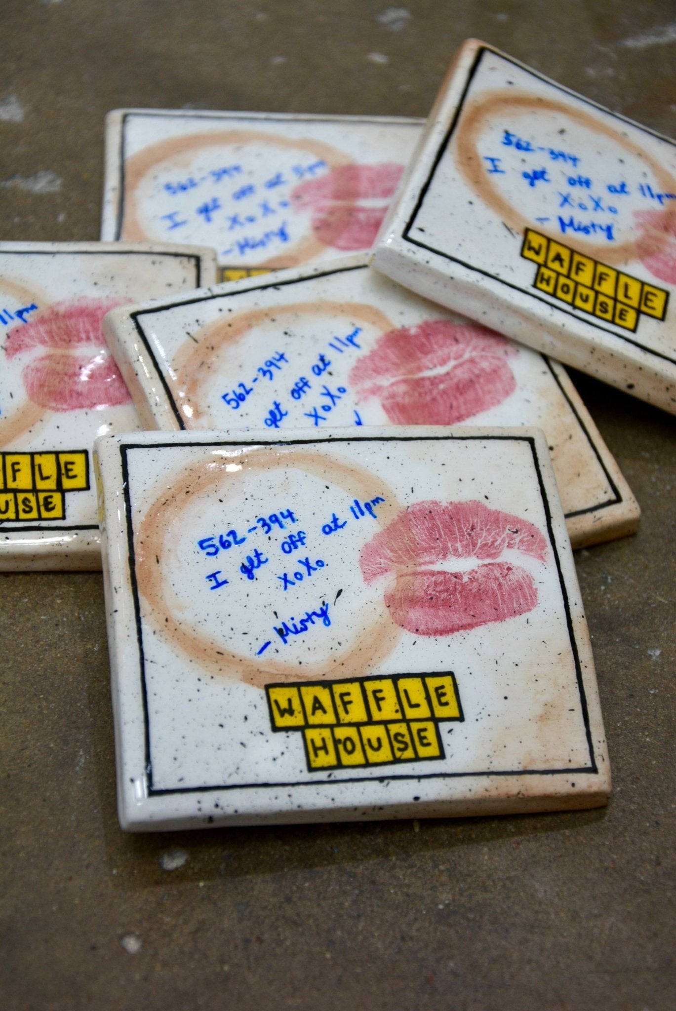 CERAMIC DINER “NAPKIN” COASTER - House of Savage