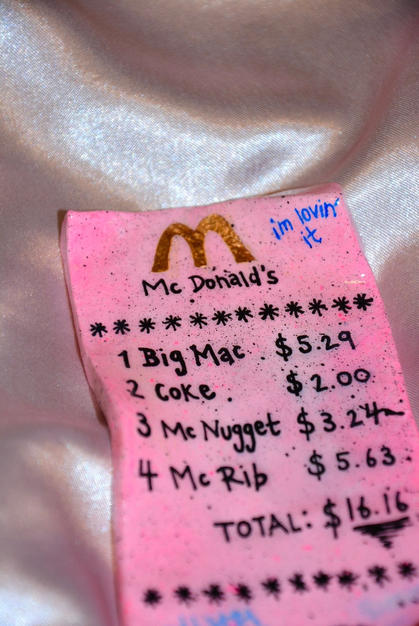 CERAMIC MICKEY D’S “RECEIPT” - House of Savage