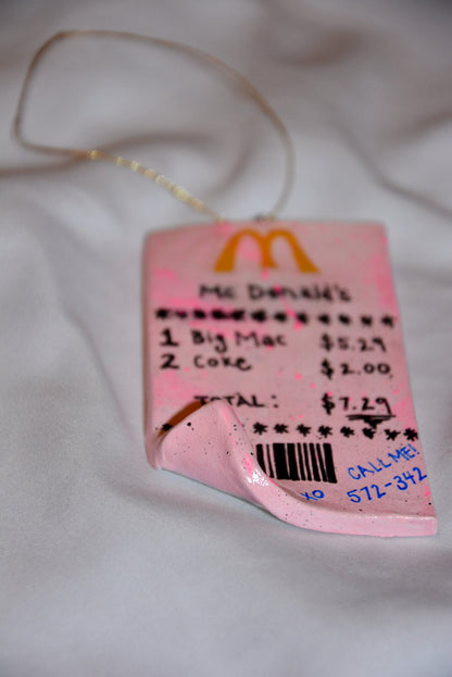 CERAMIC MICKEY D’S “RECEIPT” ORNAMENT - House of Savage