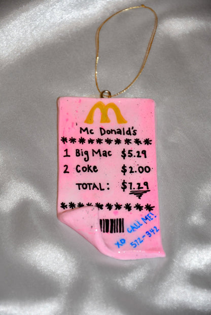 CERAMIC MICKEY D’S “RECEIPT” ORNAMENT - House of Savage