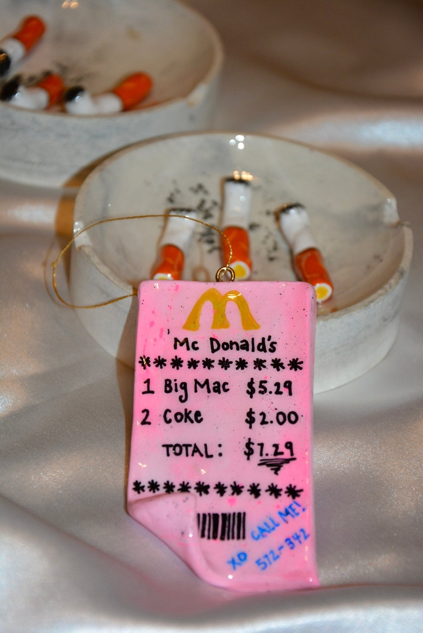 CERAMIC MICKEY D’S “RECEIPT” ORNAMENT - House of Savage