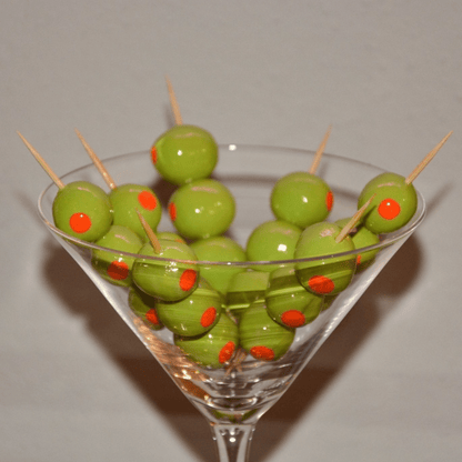 CERAMIC PIMENTO OLIVES - SET OF THREE - House of Savage