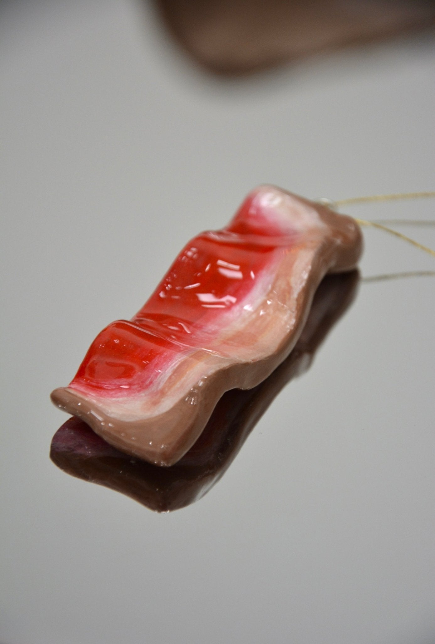 CERAMIC THICK - CUT BACON ORNAMENT - House of Savage