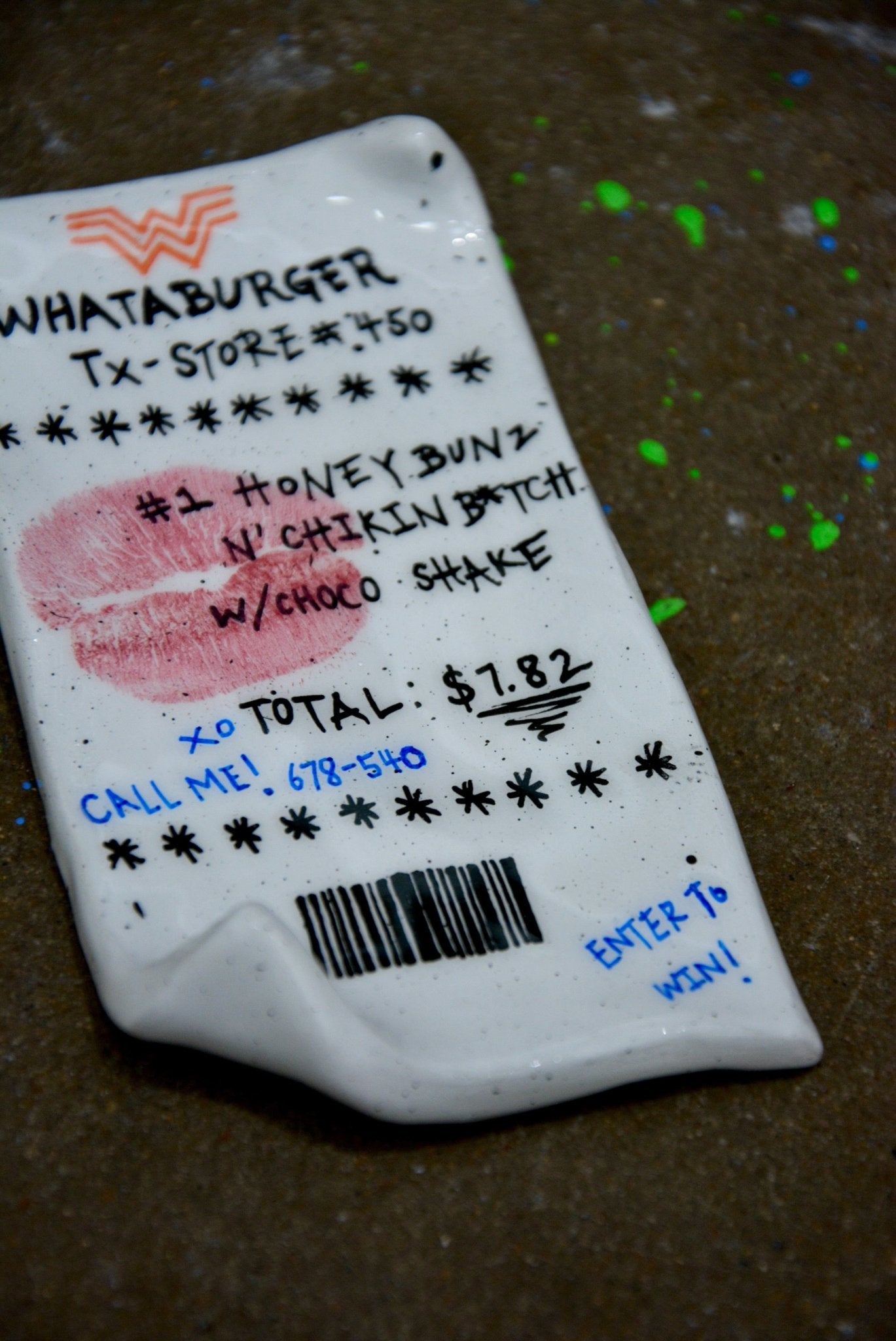 CERAMIC WHATA B “RECEIPT” - House of Savage