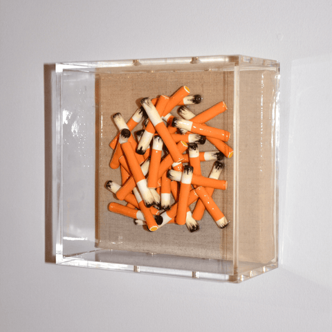 helmut lang clear cigarette case I'LL QUIT TOMORROW (WALL PIECE)
