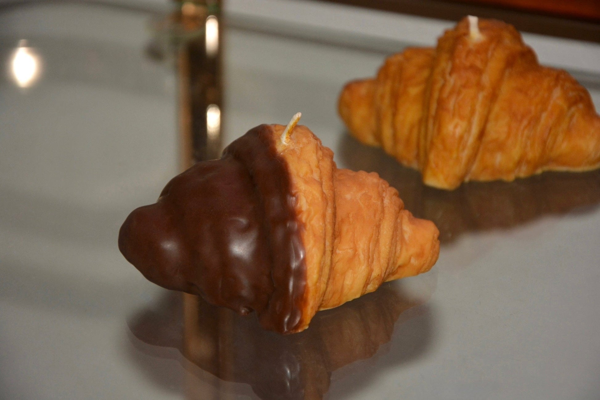 CHOCOLATE - DIPPED CROISSANT CANDLE - House of Savage