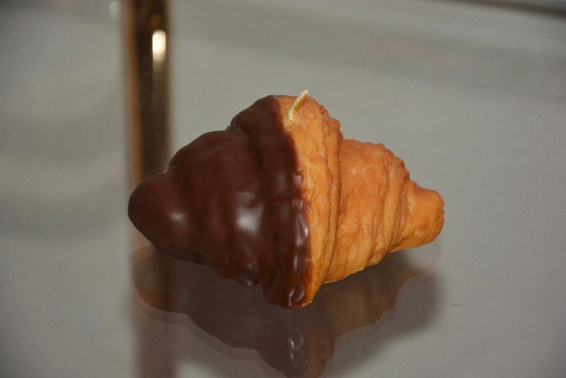 CHOCOLATE - DIPPED CROISSANT CANDLE - House of Savage