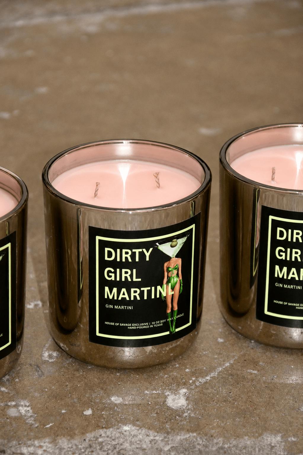 DIRTY GIRL MARTINI CANDLE - House of Savage