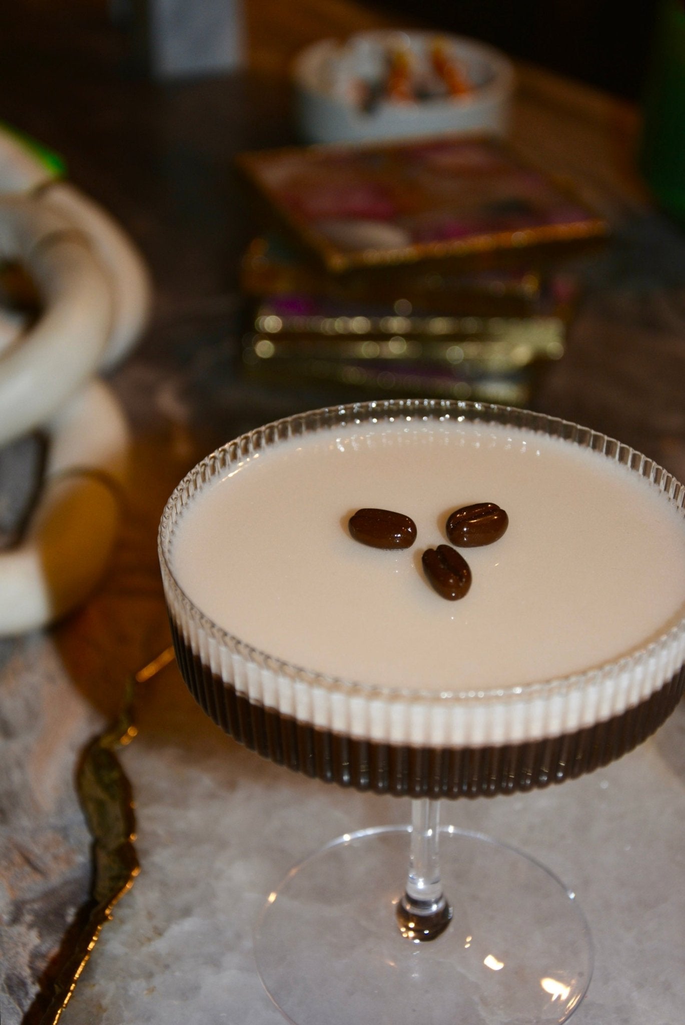 FAUX ESPRESSO MARTINI DECOR - House of Savage