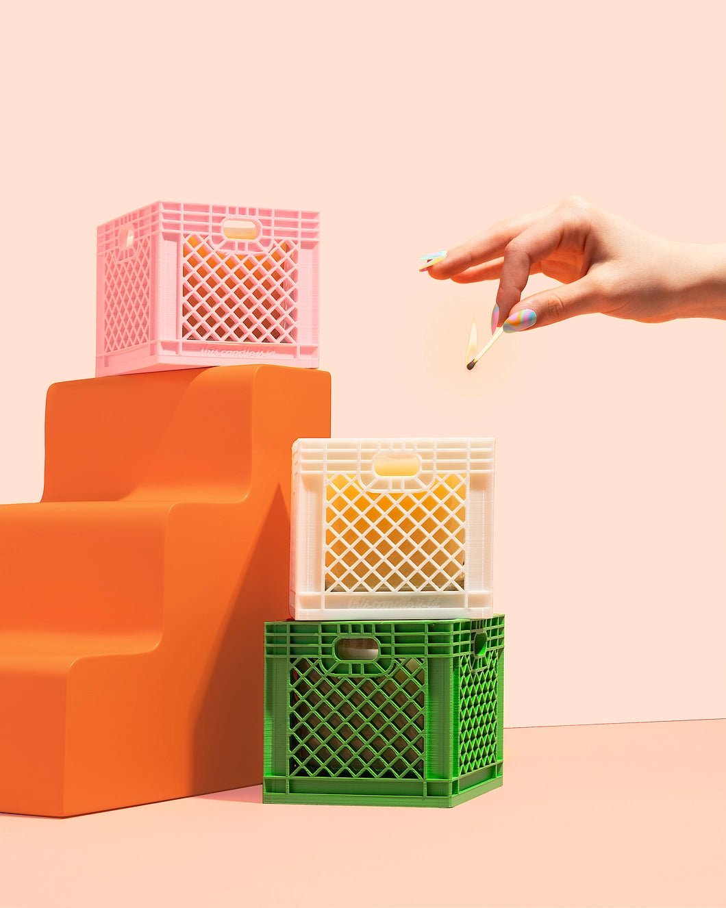 GREEN MILK CRATE CANDLE - House of Savage