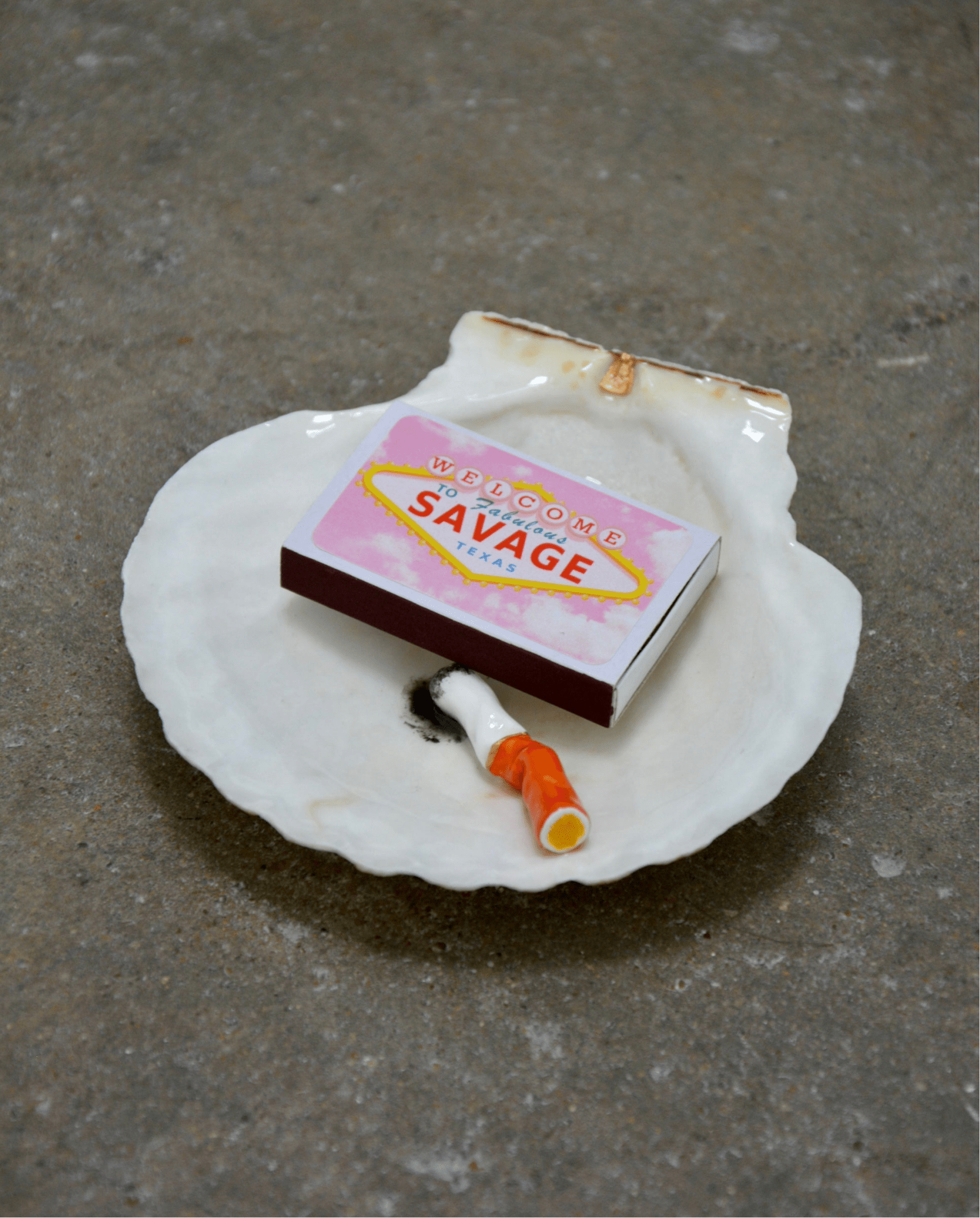 MATCH MADE IN SHELL ASHTRAY - House of Savage