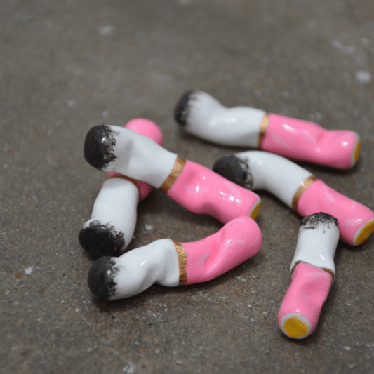 PINK CERAMIC CIGARETTES - SET OF THREE - House of Savage