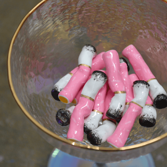 PINK CERAMIC CIGARETTES - SET OF THREE - House of Savage
