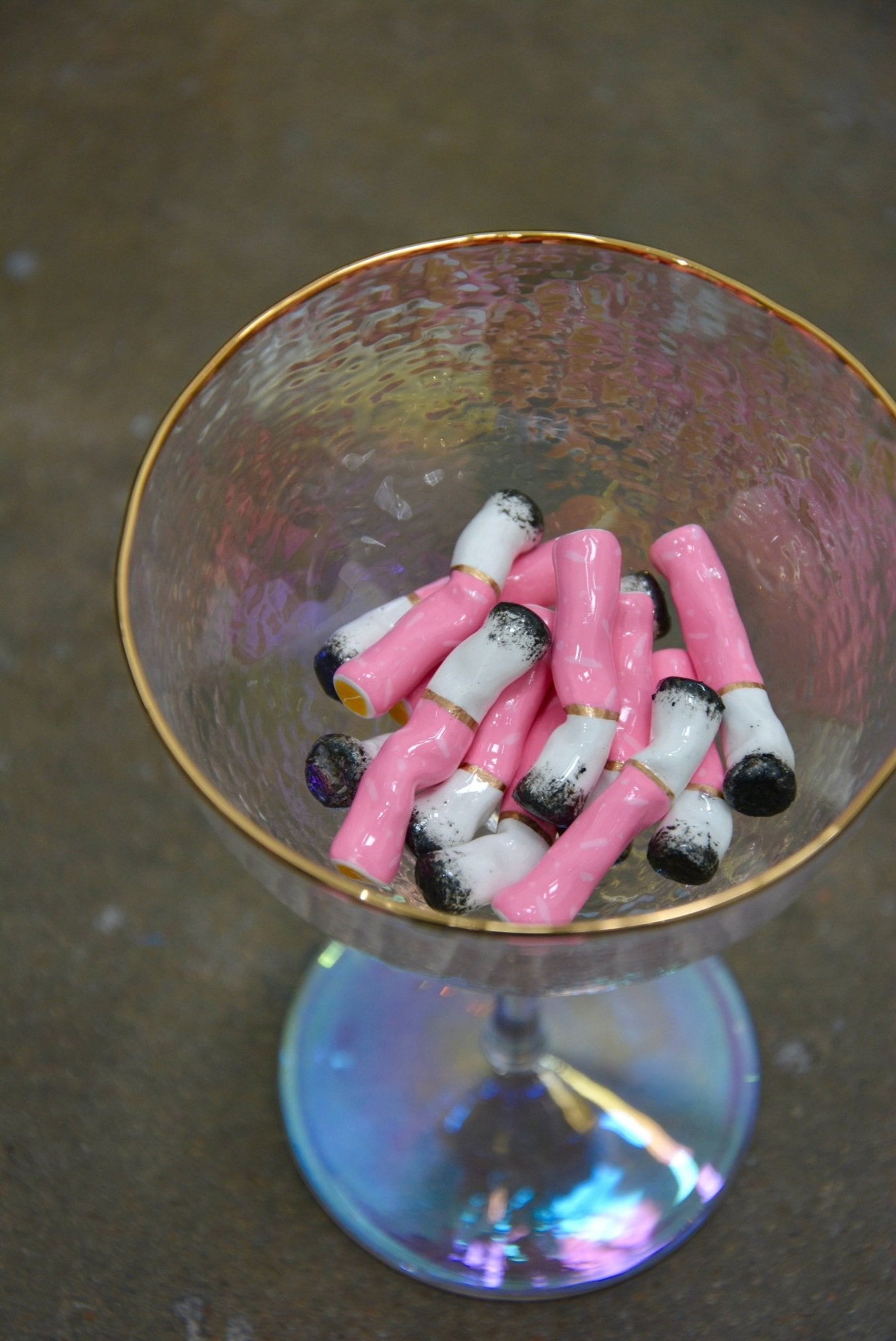 PINK CERAMIC CIGARETTES - SET OF THREE - House of Savage