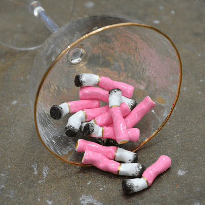 PINK CERAMIC CIGARETTES - SET OF THREE - House of Savage