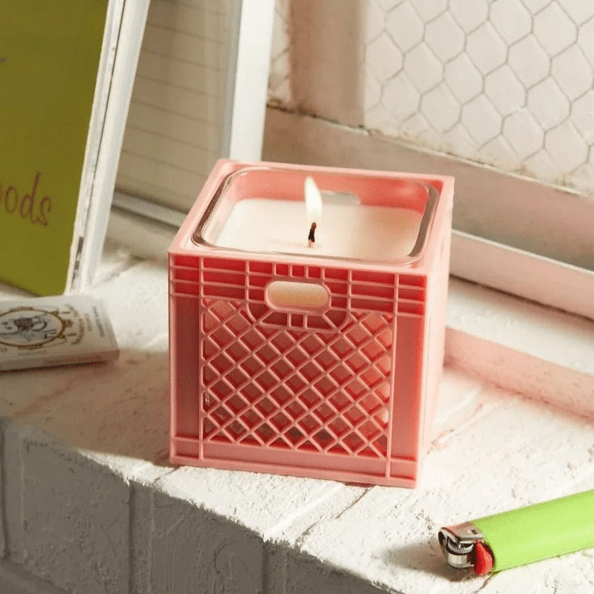 PINK MILK CRATE CANDLE - House of Savage