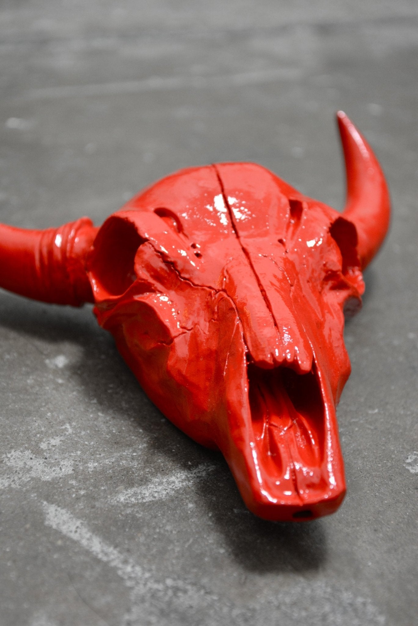 SAVAGE CHERRY RED BULL SKULL - House of Savage