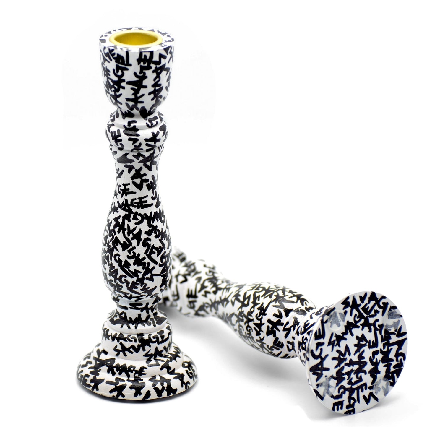 SAVAGE GRAFFITI CANDLESTICK HOLDER - House of Savage