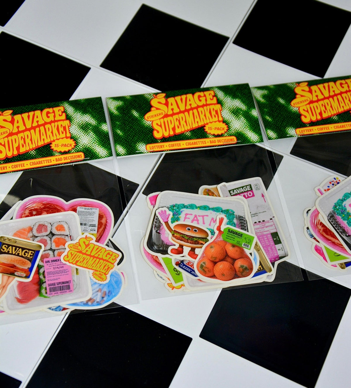 SAVAGE SUPERMARKET STICKER PACK - House of Savage