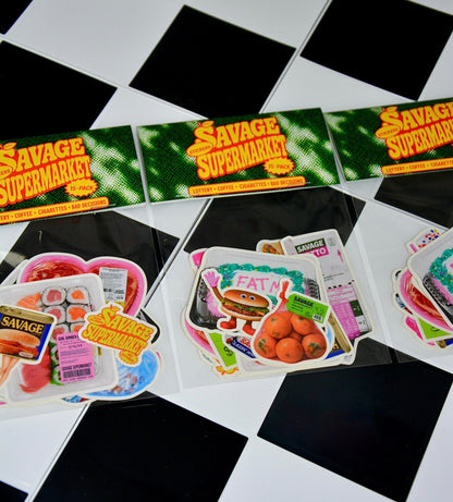 SAVAGE SUPERMARKET STICKER PACK - House of Savage