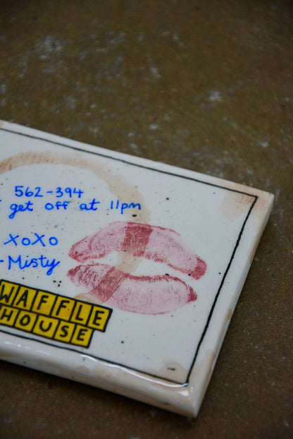 USED DINER NAPKIN COASTER - House of Savage