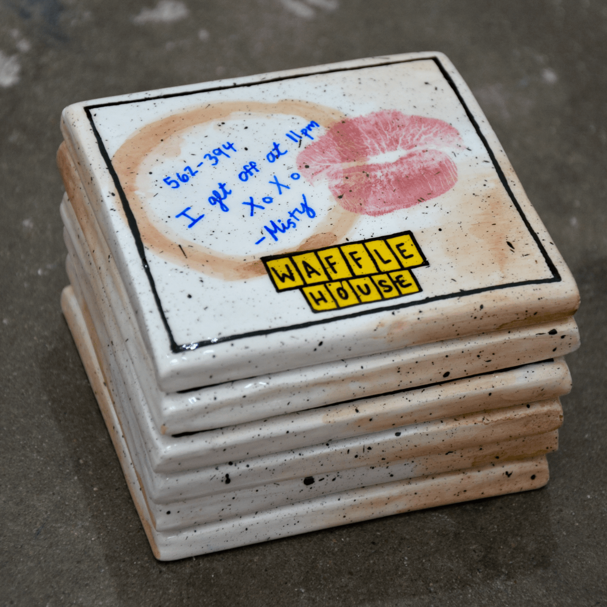 USED DINER NAPKIN COASTER - House of Savage